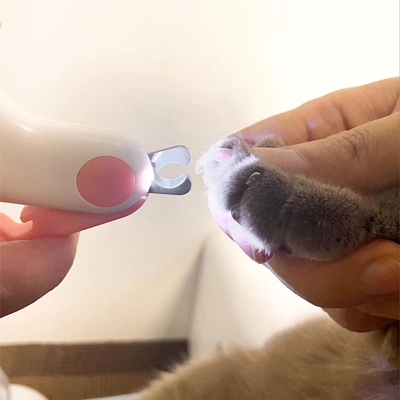 Pet Nail Clipper Cutter with Led Light for Cat and Dog