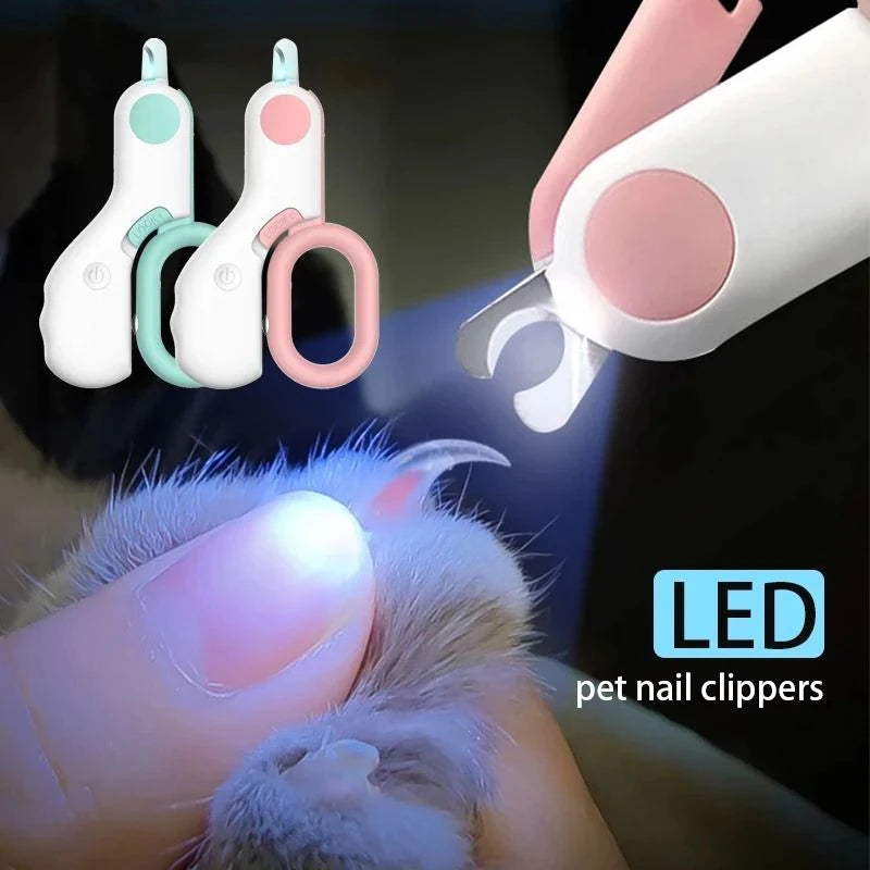 Pet Nail Clipper Cutter with Led Light for Cat and Dog