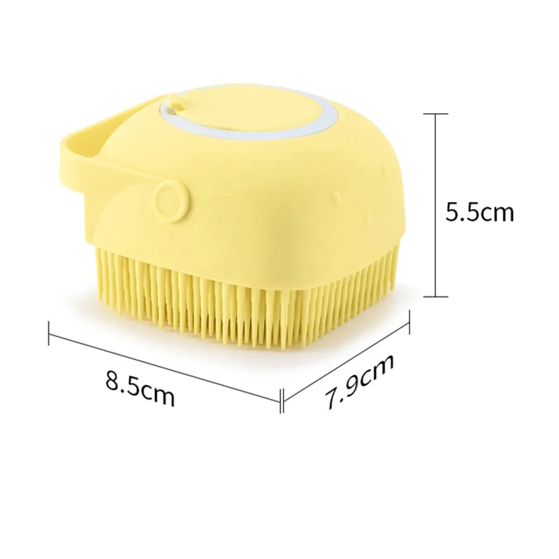 Soft Safety Silicone Pet Bath Brush Massage